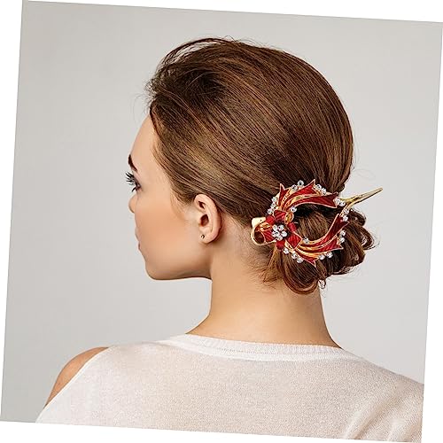 WOFASHPURET 2 Stück Hochwertige Teiliges Weihnachts Haarschmuck mit Funkelnden Strassclips Festliche Haarspangen Damen Rot und Blau für Weihnachtsfeiern und Besondere Anlässe von WOFASHPURET