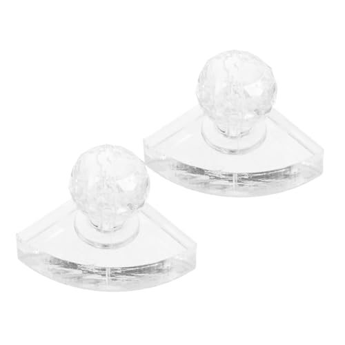 WOFASHPURET 2 Stück Kompression scheiben werkzeug Pulverstampfer Wimpernstempel Augenstempel Lidschatten -Werkzeug Lidschatten-Guide-Tool Make-up-Gadget DIY Rouge-Tool Kristall Transparent von WOFASHPURET