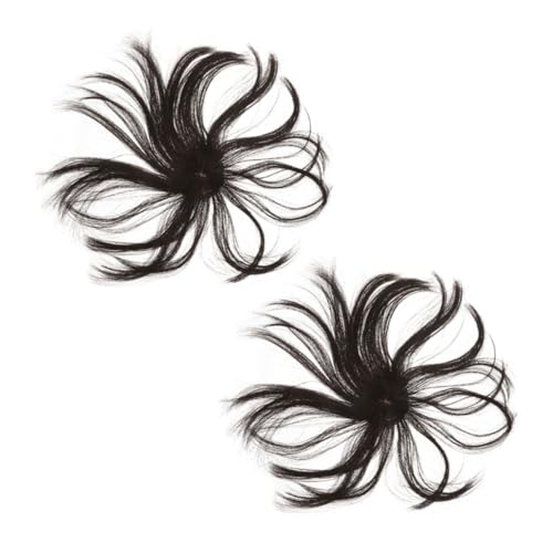 WOFASHPURET 2 Stück Kurze Haarteile Unsichtbare Clip in Haarteile für Frauen Synthetische Haarverlängerungen für Mehr Volumen zur Abdeckung Einfach zu Verwenden von WOFASHPURET