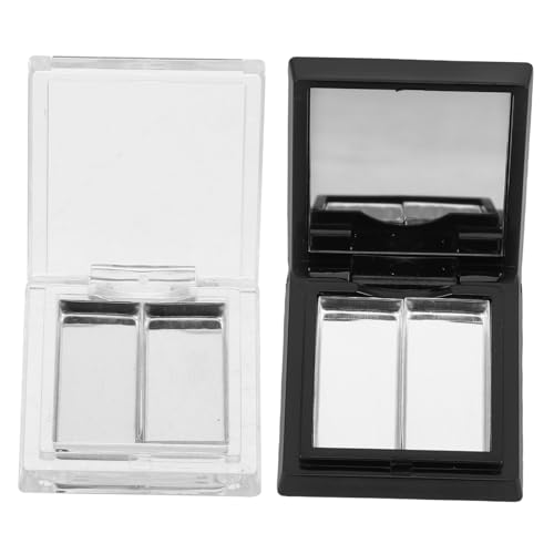 WOFASHPURET 2 Stück Lidschatten Tablett Mascara Palette Lippenfarbpalette Lippenstift Palette Leer Reise Lidschatten Palette Textmarker Make Up Palette Lidschatten Palette Halter von WOFASHPURET