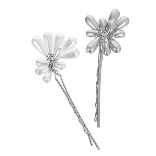 WOFASHPURET 2stücke Haarspangen Aus Metall Mit Perlendekor Für Damen Stilvolle Haarspangen Für Täglichen Gebrauch Und Party-events Haarschmuck Für Verschiedene Anlässe von WOFASHPURET