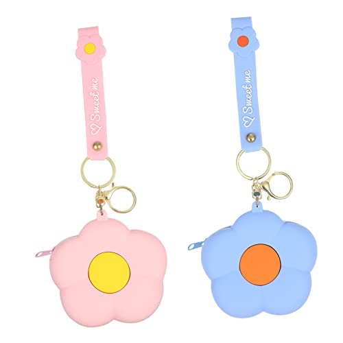 WOFASHPURET 2 Stück Münzgeldbörse Geldbörse Münzgeldbörse Mädchen Klein Für Damen Bezaubernde Tasche Blau Münzgeldbörse Für Damen Schlüssel Süße Mini Geldbörse Für Mädchen von WOFASHPURET