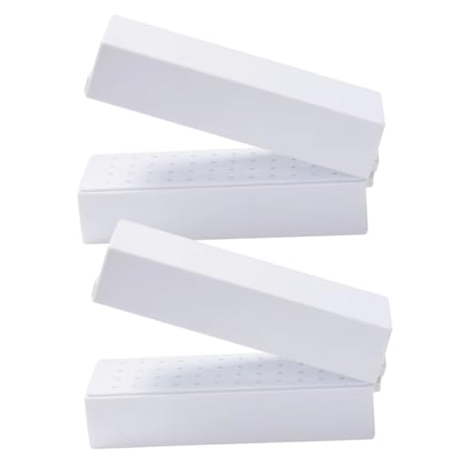 WOFASHPURET 2 Stück Nagelfräser Aufbewahrungsbox Slots Nagelbohrer Organizer Staubdicht Praktisch für Maniküre Nail Salon Werkzeug von WOFASHPURET