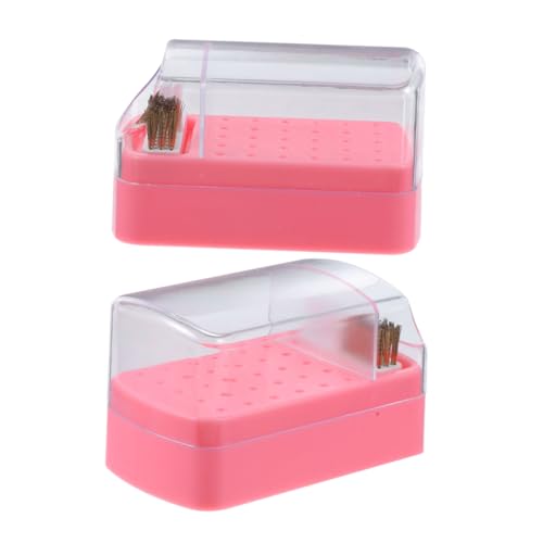 WOFASHPURET 2stücke Bohrmaschinenhalter Mit Löchern Für Nagelbohrer Organizer Für Nagelbohrer Mit Reinigungsfunktion Aufbewahrungsbox Für Werkzeughalter Für Manikürebohrer Tragbar Und Langlebi von WOFASHPURET