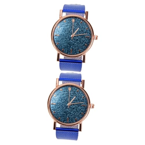 WOFASHPURET 2stücke Quarz Armbanduhr Mit Silikonband Stilvolle Und Bequeme Damenuhr Für Business Und Modisches Design Für An Familie Und von WOFASHPURET