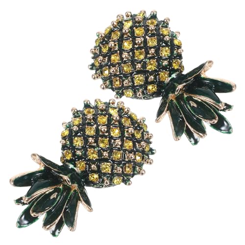 WOFASHPURET 2 Stück Retro Anstecknadeln Ananas Broschen für Damen Pins als Schmuck für Kleidung Hüte Taschen Vielseitige Vintage Broschen als Modisches Accessoire von WOFASHPURET