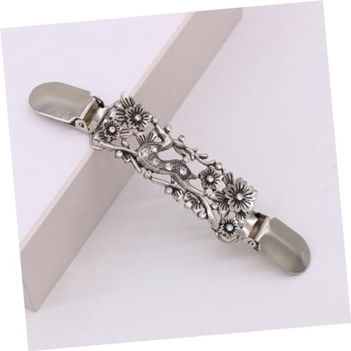 WOFASHPURET 2 Stück Retro Broschen Teilig aus Zinklegierung mit Tiermotiven Eleganter Strickjacken und Schal Clip für Damen Pullover Clips mit Strass Vielseitig Einsetzbar als Kleidungsschmuck von WOFASHPURET