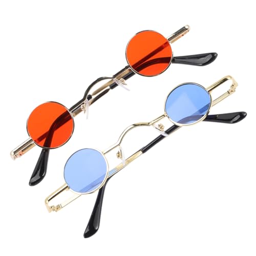 WOFASHPURET 2 Stück Retro Punk Sonnenbrille mit Metallrahmen Vintage Steampunk für Herren und Damen Eyewear für Reisen Partys und Alltag Langlebig und Stylisch WOFASHPURET 2 Stück Retro Punk Sonnenbrille mit Metallrahmen Vintage Steampunk für Herren und Damen Eyewear für Reisen Partys und Alltag Langlebig und Stylisch von WOFASHPURET