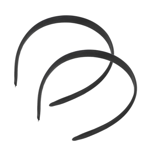 WOFASHPURET 2 Stück Schwarze Samt Haarreifen für Damen Gepolstert Vintage Stil Haarschmuck Komfortabel Vielseitig für Geburtstagsfeiern Weihnachten und Täglichen Gebrauch von WOFASHPURET