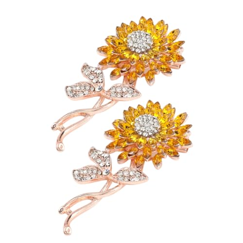 WOFASHPURET 2 Stück Sonnenblumen Brosche Anstecker Revers Creolen Anstecknadel Für Kleid Sonnenblumen Schlüsselbänder Silberne Ohrringe Für Damen Kleine Duftende Wind Corsage Anzug WOFASHPURET 2 Stück Sonnenblumen Brosche Anstecker Revers Creolen Anstecknadel Für Kleid Sonnenblumen Schlüsselbänder Silberne Ohrringe Für Damen Kleine Duftende Wind Corsage Anzug von WOFASHPURET