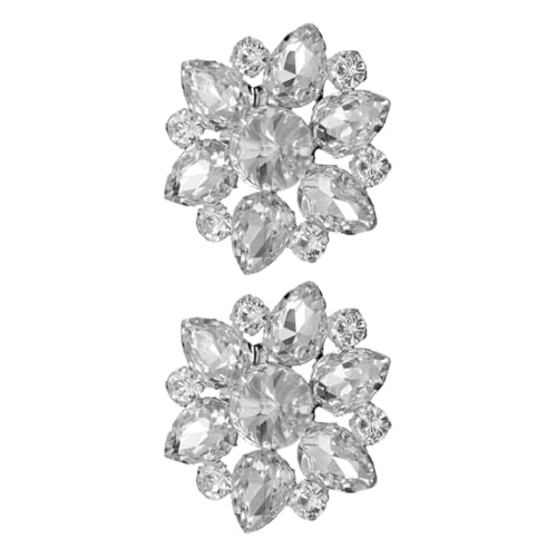 WOFASHPURET 2 Stück Strass Schuhclips Abnehmbare Dekoration für Hochzeits und Partyschuhe Glitzernde Schuhschnallen für Damen Vielseitig Einsetzbar Langlebig und Praktisch von WOFASHPURET