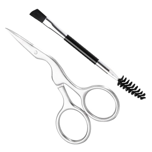 WOFASHPURET 2 Stück Teiliges Augenbrauen Pinselset für Präzises Trimmen und Styling Pflege für Damen und Herren für Tägliche Anwendung und Haarentfernung von WOFASHPURET
