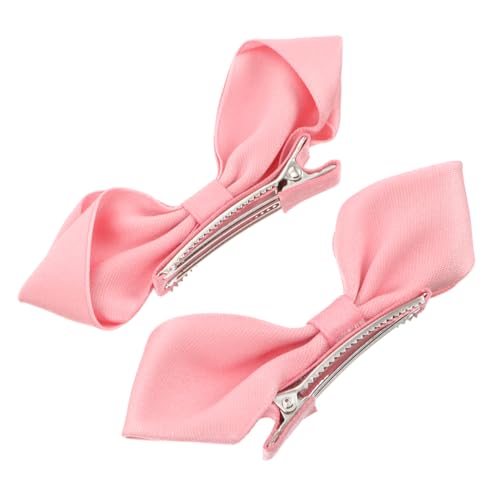 WOFASHPURET 2 Stück Teiliges Haarschleifen Haarspangen aus Weichem Material Niedliche Bowknot Haarclips für Mädchen Festliche Haarschmuck Clips Schonend und Langlebig für Party und Festival von WOFASHPURET
