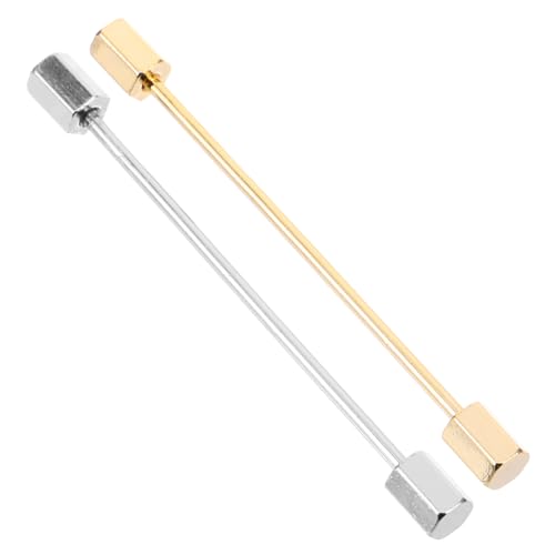 WOFASHPURET 2 Stück Teiliges Herren Kragen Pins aus Robustem Legierungsmetall Schicke Anstecknadeln für Hemdkragen und Krawatten Stilvolle Anzug Accessoires für Hochzeit Party und Formelle von WOFASHPURET