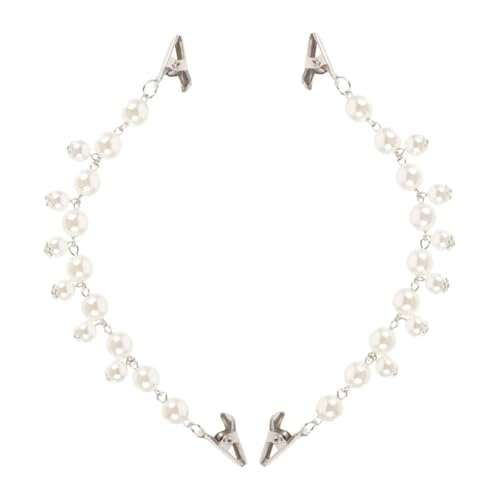 WOFASHPURET 2stücke Vintage Pullover Clips Retro Kunstperlen Gürtelschließe Cardigan Kragen Halter Für Frauen Und Mädchen Stilvolle Schulter-jacke Clips Für Stilvolle Outfits von WOFASHPURET