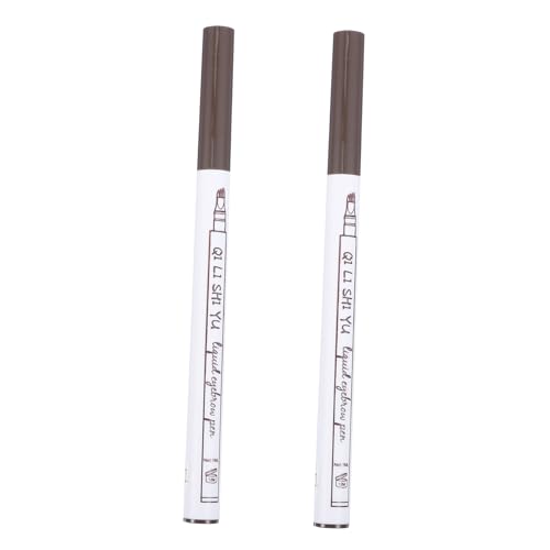 WOFASHPURET 2stücke Wasserfester Augenbrauenstift Für Make-up Microblading Bleistift Wasserfeste Augenbrauenstifte Mit Mikrogabelspitze Für Präzises Zeichnen Und Ausfüllen von WOFASHPURET