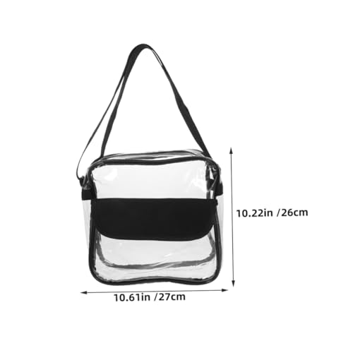 WOFASHPURET 2 Stück Transparente Umhängetasche Verstellbar Leicht Klarer Reisebeutel Damen Stadionzugelassen für Konzerte Strand Sportveranstaltungen von WOFASHPURET