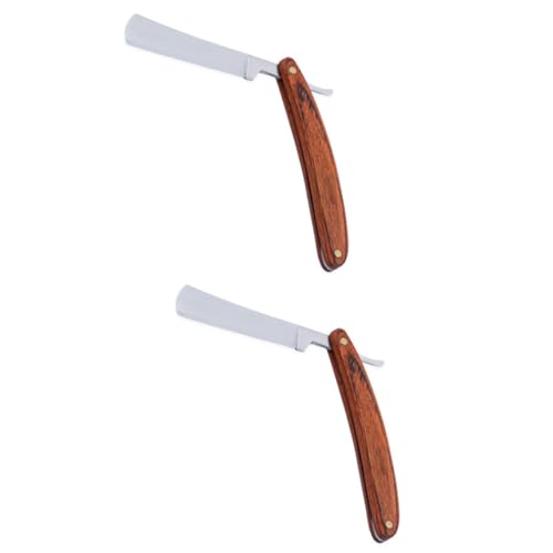 WOFASHPURET 2 Stück Vintage Rasierer Herrenrasierer Zum Rasieren Von Bart Und Körper Rasierapparate Für Männer Rasierapparate Für Männer Rasierer Aus Stahl Rasierhobel Mit Holzgriff von WOFASHPURET