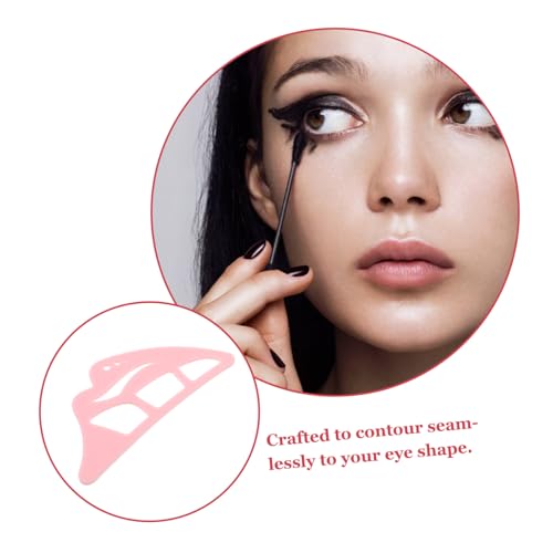 WOFASHPURET 2 Stück Wiederverwendbarer Eyeliner Schablonen aus Weichem Silikon Vielseitiger Augen make up Helfer für Präzise Cat Eye Winged Looks Tragbar und Hautfreundlich für Anfänger von WOFASHPURET