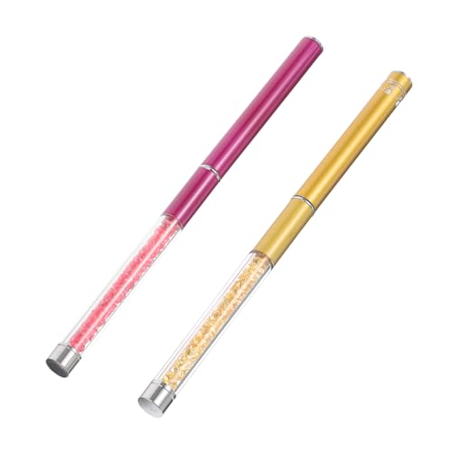 WOFASHPURET 2 Stück Wimpernbürsten mit Kappen Wimpern Makeup Pinsel für Mascara und Wimpernverlängerung Wimpern Applikatoren Wiederverwendbar von WOFASHPURET