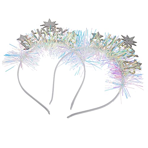 WOFASHPURET 2stücke Lustige Neue Jahr Haarbänder Für Partys Farbige Leichte Haarschmuck Für Festlichkeiten Für Neujahrsfeiern Und Frühlingsfest-dekorationen von WOFASHPURET