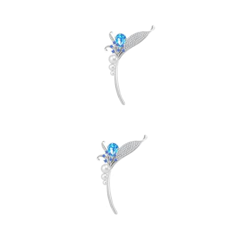 WOFASHPURET 2stücke Orchideen Brosche Mit Zirkon Und Perlen Elegante Schlichte Und Modische Anstecknadel Für Schals Taschen Und Kleidung Für Damen Vielseitiges Accessoire Silber WOFASHPURET 2stücke Orchideen Brosche Mit Zirkon Und Perlen Elegante Schlichte Und Modische Anstecknadel Für Schals Taschen Und Kleidung Für Damen Vielseitiges Accessoire Silber von WOFASHPURET