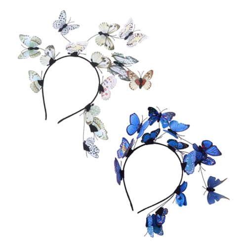 WOFASHPURET 2stücke Hochzeits-haarband Mit Schmetterlingen Elegante Fotorequisiten Für Bräute Leicht Und Bequem Accessoire Für Hochzeitsfeiern Und Fotoshootings WOFASHPURET 2stücke Hochzeits-haarband Mit Schmetterlingen Elegante Fotorequisiten Für Bräute Leicht Und Bequem Accessoire Für Hochzeitsfeiern Und Fotoshootings von WOFASHPURET