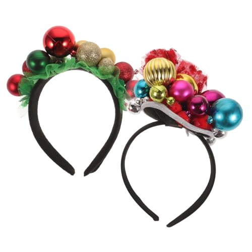 WOFASHPURET 2 Teiliges Weihnachts Haarband mit Glocken Festlicher Haarschmuck für Erwachsene Handgefertigt Komfortabel und Modisch für und Festliche Anlässe von WOFASHPURET