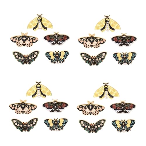 WOFASHPURET 20 Stck. Schmetterlingsbrosche Insektenabzeichen Insekt Anstecknadel schmuck set schmuckset Insekten Schmuck Anstecknadel-Set Stellnadel Anstecknadel aus Emaille Legierung von WOFASHPURET