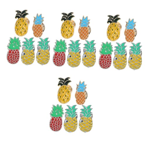 WOFASHPURET 20 Stk Ananas Broschen abstecknadeln pinns girsch christmas day Mädchen Hut Kostümhaube Kleidung Rucksäcke lustige Brosche kreative Brosche Obst Zubehör Hawaii Rucksack Kind Stift von WOFASHPURET