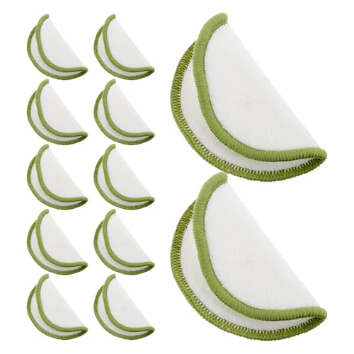 WOFASHPURET 20 Stück Make-up-Entferner-Pad Make-up-Baumwollrunden Make-up-Entferner Wattepads Gesichtspads aus Bambus Wiederverwendbare Abschminkpads Make-up-Zubehör waschbar Bambus-Baumwolle von WOFASHPURET