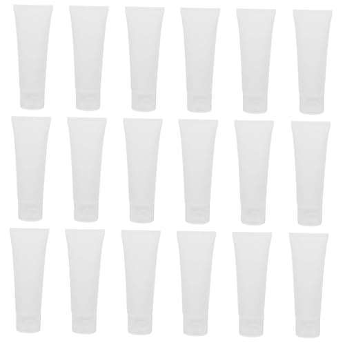 WOFASHPURET 20stücke Nachfüllbare Lotion Tube Wiederverwendbare Reisebehälter Für Kosmetik Leere Quetschflaschen Praktisch Für Handcreme Duschgel Shampoo Transparent Und Auslaufsicher von WOFASHPURET