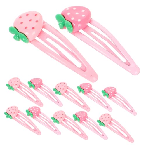 WOFASHPURET 20stücke Strawberry Hair Clips Haarspangen Mädchen Glänzende Erdbeer-haarspangen Tiefem Und Rutschfeste Und Langlebige Haaraccessoires Für Vielseitige Frisuren von WOFASHPURET