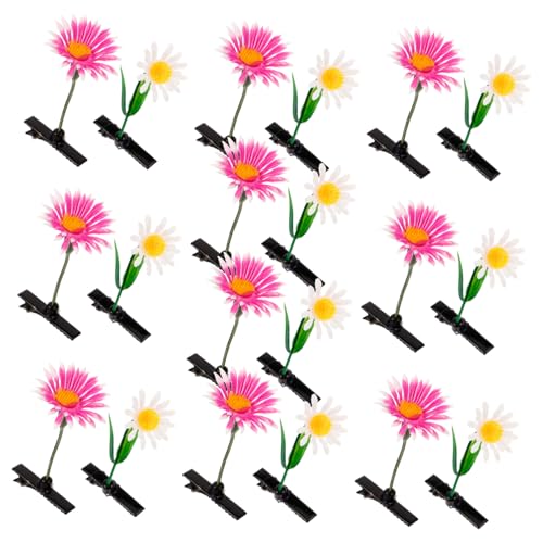 WOFASHPURET 20stücke Teiliges Blühende Haarklammern Kunstpflanzen Süße Blumen-haarspangen Für Mädchen Kopfbedeckung Für Frühling Und Sommer Vielseitige Haaraccessoires Für Styling von WOFASHPURET