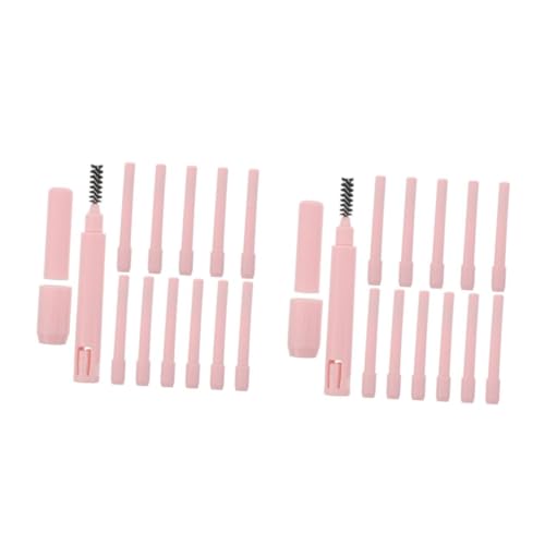 WOFASHPURET 24 Stck. Augenbrauenstift Verlängerer mit Dual-ende und Bürste Verlängerungswerkzeug für Präzises Formen Hygienisch Sicherer Griff Passend für Stifte von WOFASHPURET