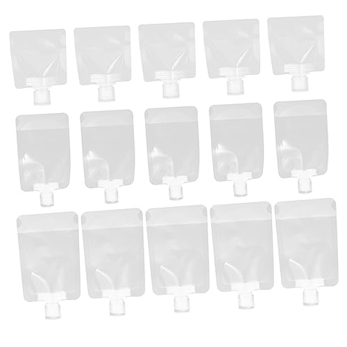 WOFASHPURET 24 Stk Packsack Clamshell-verpackungsbeutel Reisetaschen-toilettenartikel Make-up-organizer-geldbörse Wieder Auffüllbar Das Haustier Weiß Schmuck Muschelschale Kosmetiktasche von WOFASHPURET