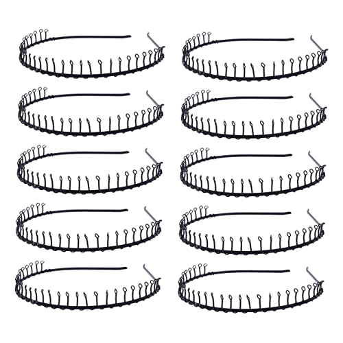 WOFASHPURET 24 Stück Damen Haargummis Zähne Schwarze Haarbänder Dehnbar Bequem und Rutschfest für Alltag und Sport Für und Männer Haaraccessoire von WOFASHPURET