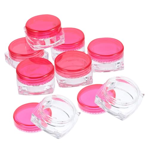 WOFASHPURET 24st Kosmetische Flasche Kosmetikdosen Wiederverwendbar Reisegläser Für Creme Kosmetik Tiegel Probenbehälter Kosmetik Kosmetikgläser Mini Dose Lidschatten-box Plastik Reisen Pack von WOFASHPURET