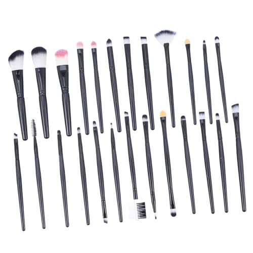 WOFASHPURET 25 Stück Teiliges Make Up Pinselset aus Künstlichen Fasern mit Kunststoffgriff Vielseitige Make Up für Lidschatten Grundierung für Profis von WOFASHPURET