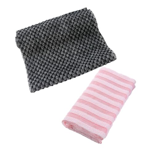 WOFASHPURET 2stücke Peeling-badetuch Und Körperhautreiniger Für Bad Und Dusche Weich Und Kratzfrei Leicht Und Praktisch Für Beine Rücken von WOFASHPURET