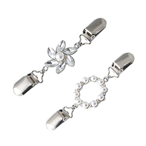 WOFASHPURET 2Stücke Damen Broschen Clips für Pullover Schals Hochwertige Kleidungsschnallen zur Sicheren Befestigung von Kleidung Halstüchern Schals Stilvolle von WOFASHPURET