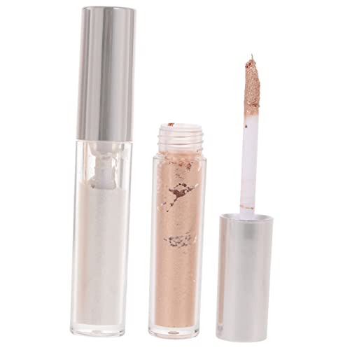 WOFASHPURET 2Stücke Flüssiger Lidschatten Highlighter für Glitzernde Make Up Flüssigkeit für Besondere Anlässe Wie Hochzeiten und Partys Farbvarianten von WOFASHPURET