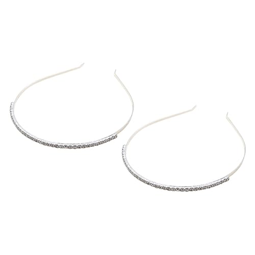 WOFASHPURET 2stücke Perlen Haarband Kopfschmuck Für Hochzeiten Und Besondere Anlässe Glitzernde Rhinestone Dekoration Für Damen Und von WOFASHPURET