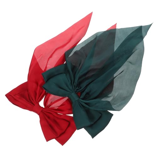 WOFASHPURET 2stücke Große Haarschleifen Mit Clip Farbenfrohe Haaraccessoires Für Frauen Für Formelle Anlässe Oder Lässige Outfits Rutschfeste Haarklammern von WOFASHPURET