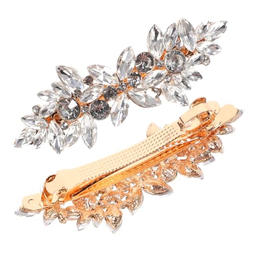 WOFASHPURET 2stücke Wasserstein Haarklammern Für Damen Funkelnde Strass-haarspangen Für Hochzeiten Und Besondere Anlässe Elegante Haaraccessoires Für Bräute Und Mädchen von WOFASHPURET