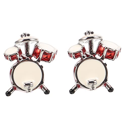 WOFASHPURET 2stücke Schicke Schlagzeug-manschettenknöpfe Für Herren Set Kleine Anzug-manschettenknöpfe Als Für Hochzeiten Partys Oder Geschäftsveranstaltungen von WOFASHPURET
