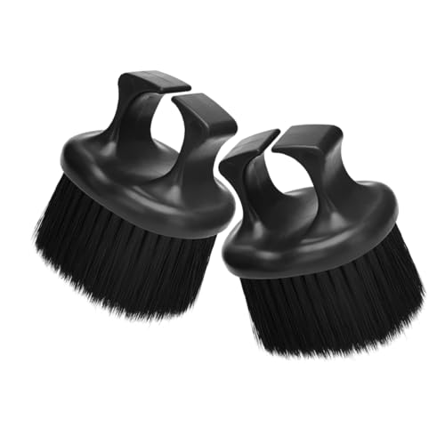 WOFASHPURET 2 Stück Bartpflegebürste mit Ergonomischem Griff Nylonborsten für Männer Bart und Haarreinigung Friseurbedarf von WOFASHPURET