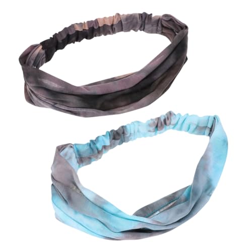 WOFASHPURET 2stücke Modische Bindestirnbänder Mit Knopf Atmungsaktive Yoga-stirnbänder Für Damen Und Herren Für Sport Fitness Und Freizeit Hellgrün von WOFASHPURET