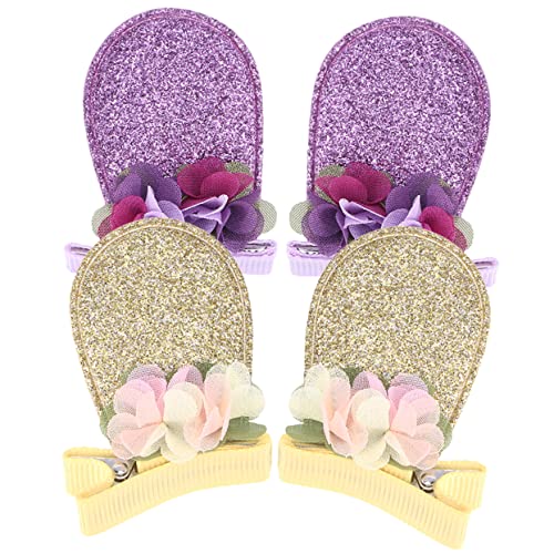WOFASHPURET 2paare Haarspangen Mit Hasenohren Für Kleinkinder Haarschmuck Für Mädchen Haarstyling-accessoires Haarspangen Für Mädchen Haarschmuck Für Junge von WOFASHPURET