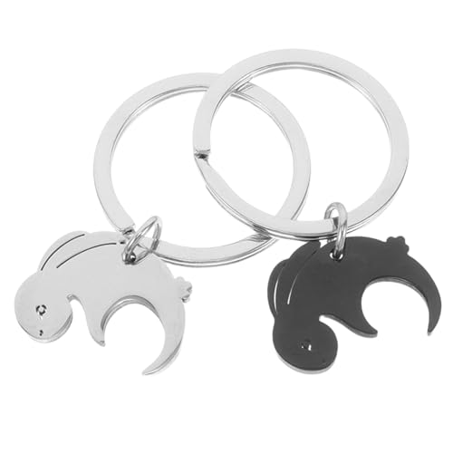 WOFASHPURET 2 Stück Passende Schlüsselanhänger Mit Hasenmotiv Für Paare Süßer Hasen-schlüsselanhänger Flauschiger Für Frauen Und Männer von WOFASHPURET